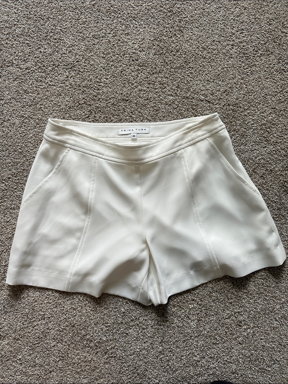 Trina Turk White Tailored Shorts